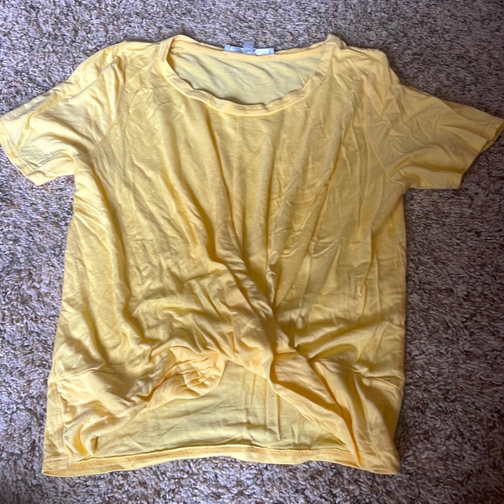 New plain yellow T-shirt